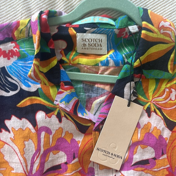 Brand new Scotch & soda - printed button down shirt - Picture 2 of 2
